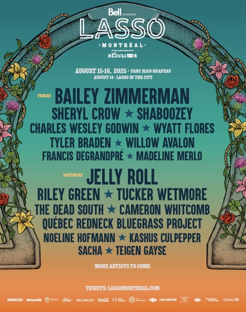 LASSO-810x1024 Country Music Invades Montreal: Lasso 2025 Lineup Unveiled