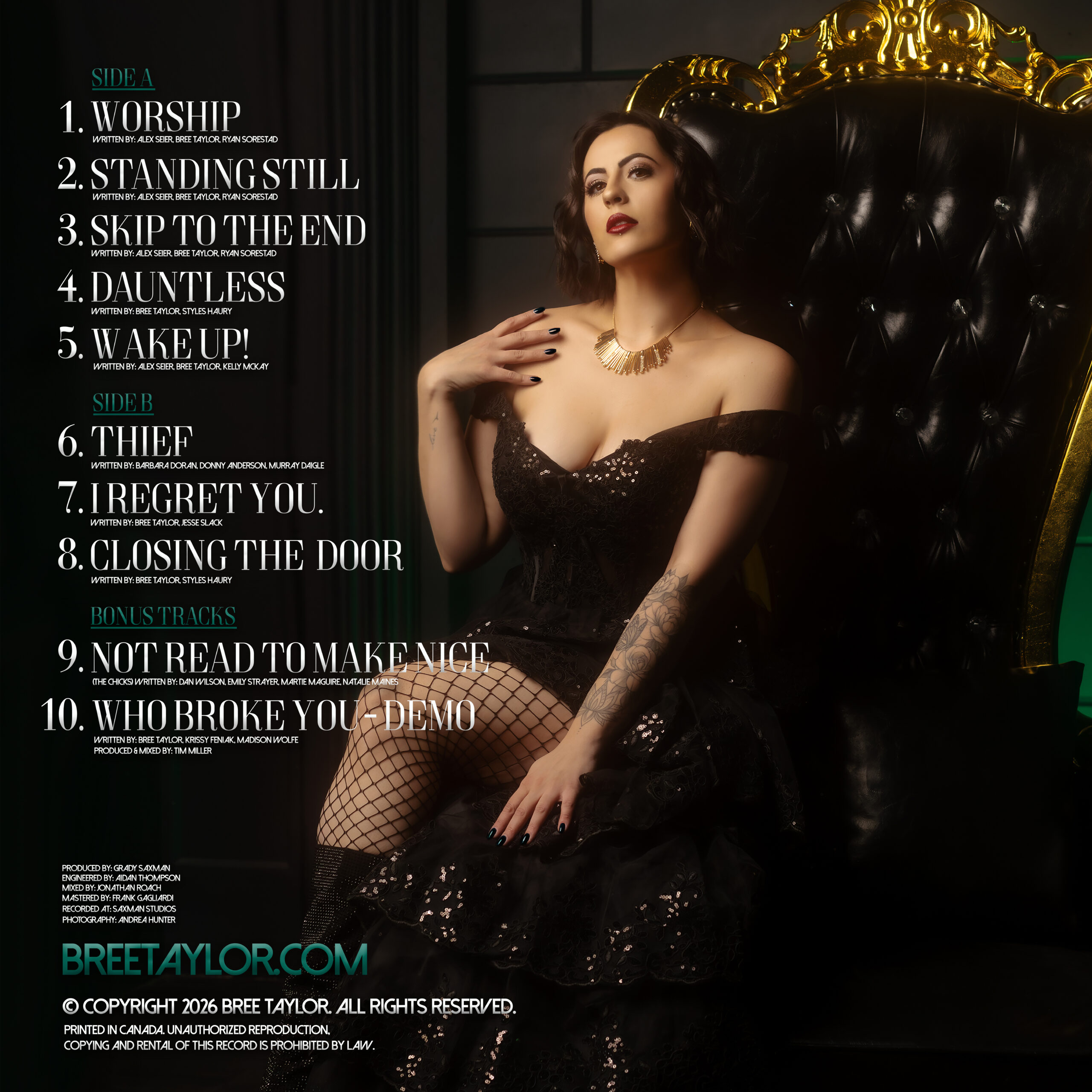 Bree Taylor Worship Back Album Cover